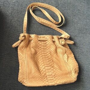 HUNTING SEASON camel python bag